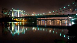 Hennepin Bridge over Mississippi River in Minneapolis