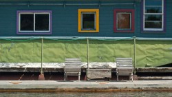Docked Houseboat